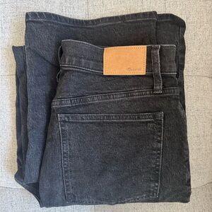 Madewell Charcoal Denim Wide-Leg Pants 29 Tall